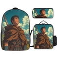 thumbnail image 1 of Berserk Backpack With Lunch Bag Pencil Case Schoolbag Lunchbag Daypack Lunch Box Pen Bag Satchel Bookbag 3pcs Set, 1 of 9