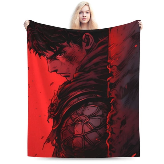 Berserk Blanket, Super Soft Throw Blanket For Bed Sofa Couch, Cozy Flannel Blanket For Bedroom Livingroom, 80"X60"