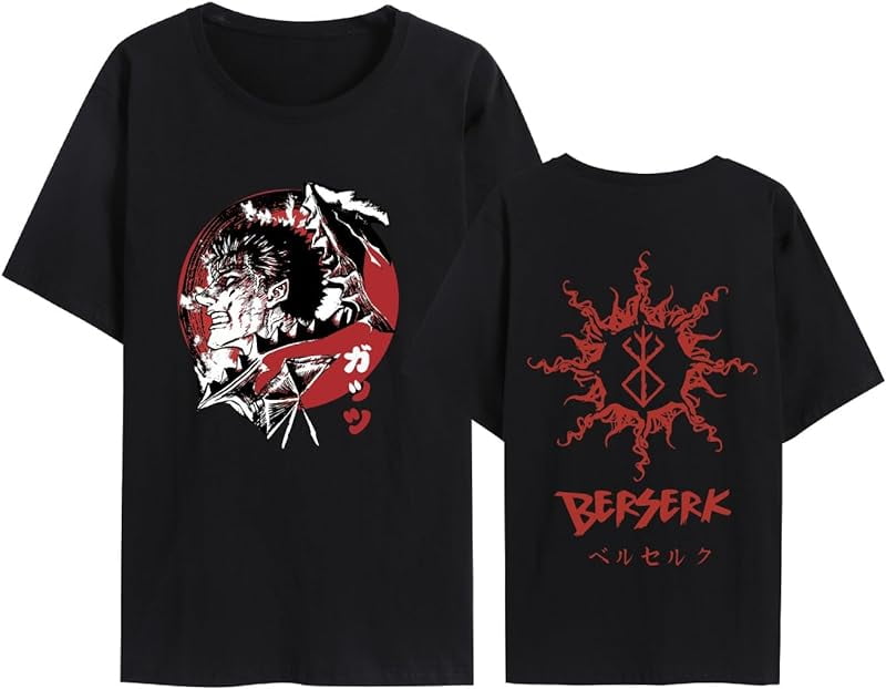 Berserk Brand Of Sacrifice Graphic T-shirt, Red Brushed Storyline 