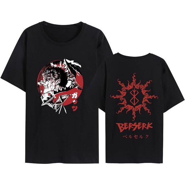 Berserk Brand of Sacrifice Graphic TShirt, Red Brushed Storyline