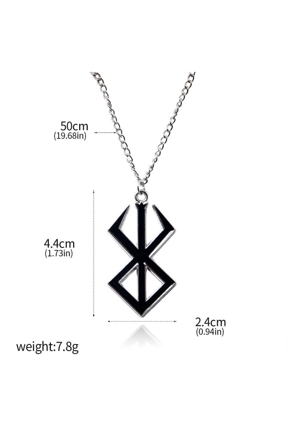 Berserk Branded Warrior Logo Necklace Keychain Overlord Egg Guts Metal Pendant(N01036)