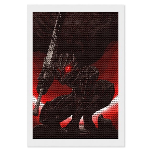 Berserk Diamond Art Kits DIY 5D Anime Painting by Number Kits Full Drills for Adults Crystal Pictures Arts Craft for Home Wall Decor Gift 8"×12"