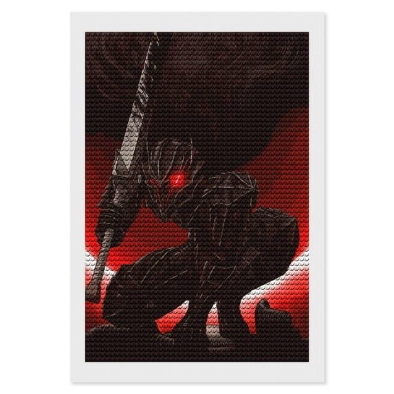 Berserk Diamond Art Kits DIY 5D Anime Painting by Number Kits Full Drills for Adults Crystal Pictures Arts Craft for Home Wall Decor Gift 8"×12"