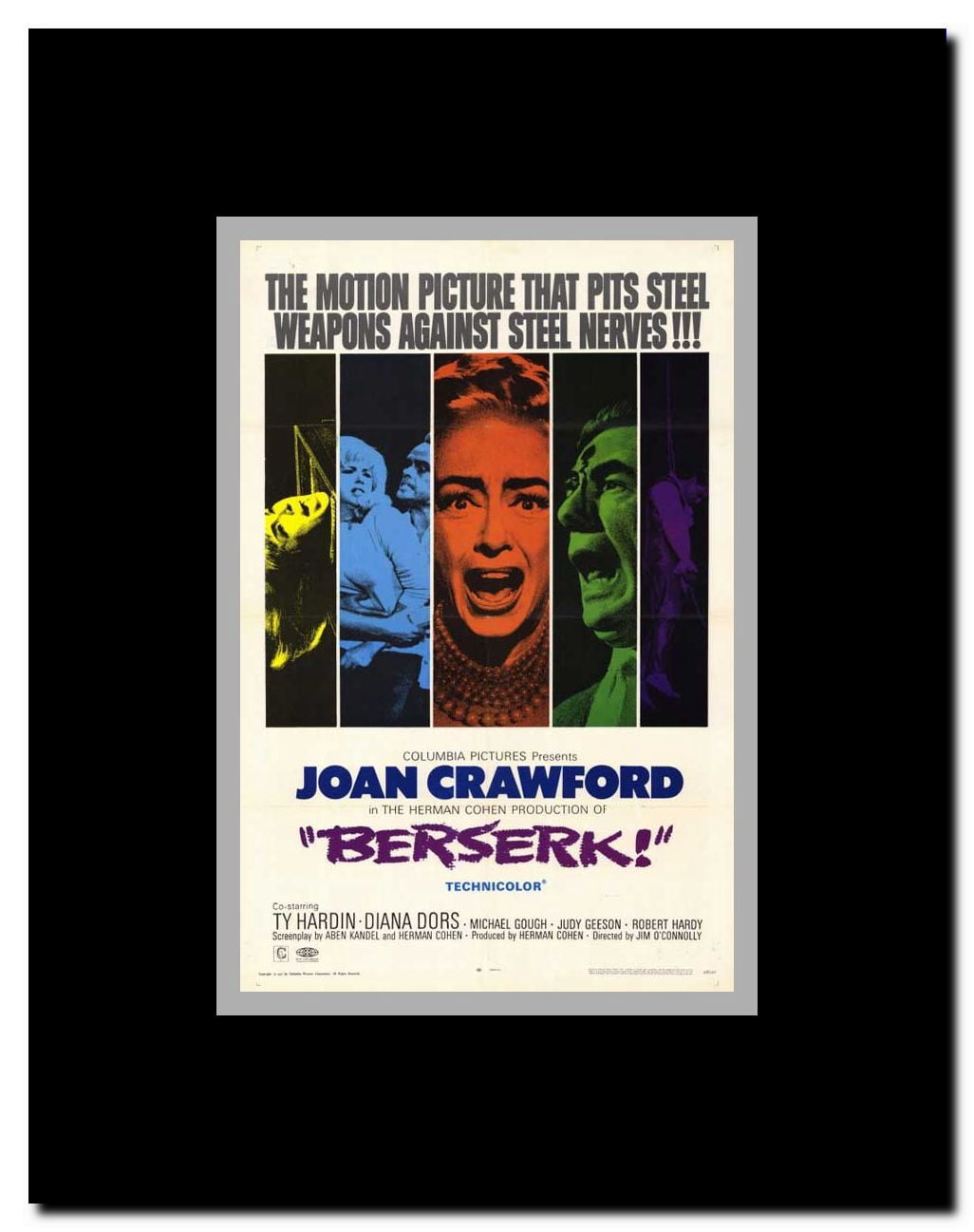 Berserk! Framed Movie Poster