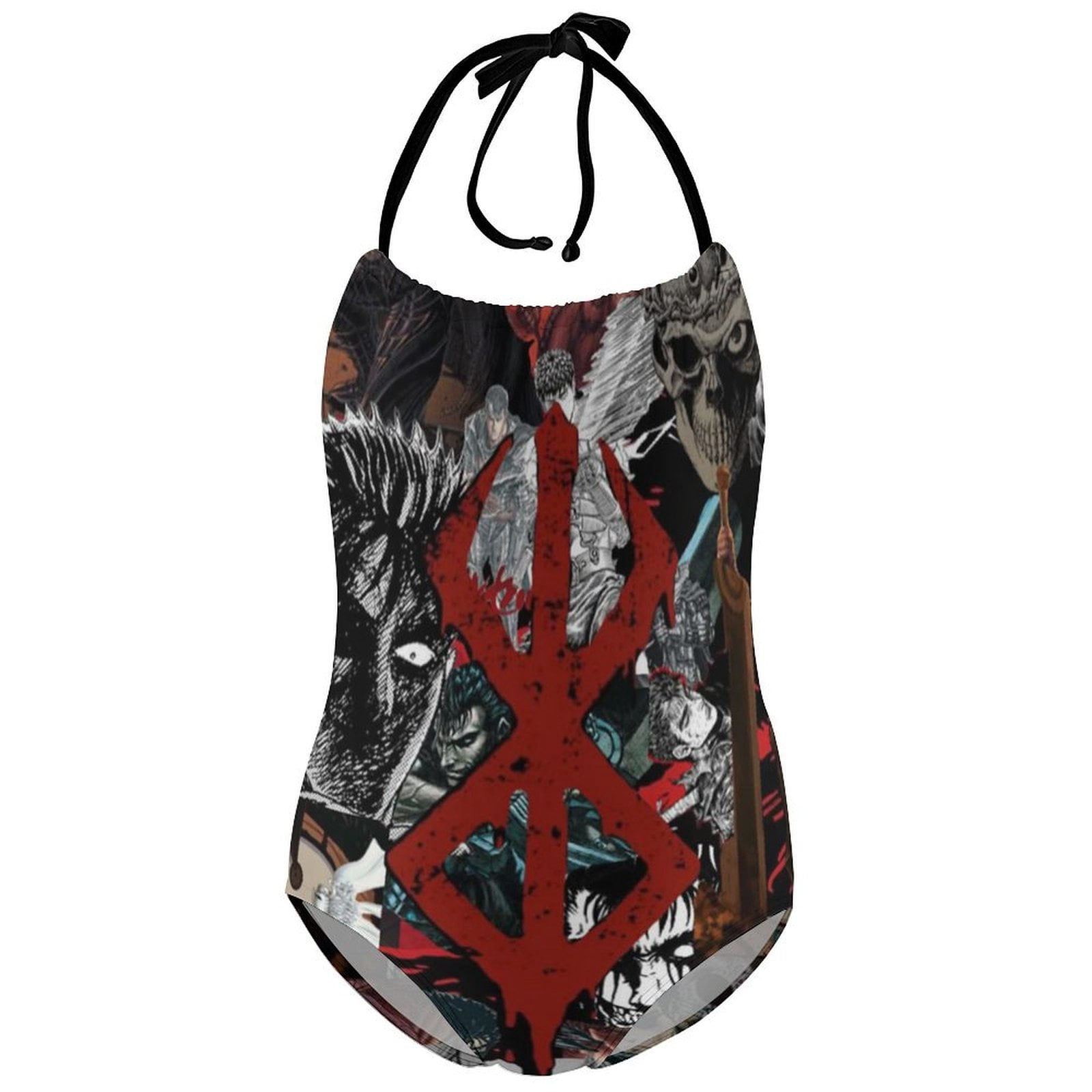 Costume Intero Donna BCBGMAXAZRIA Con Allacciatura, Strass E Controllo Pancia - Asciugatura Rapida, Nero