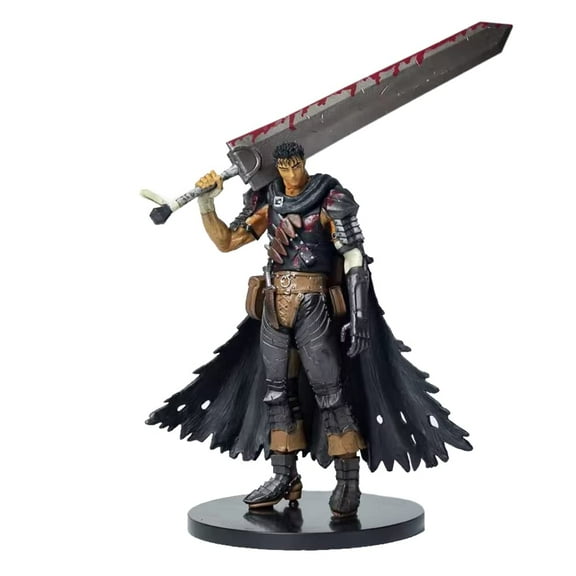 Berserk Guts Assembly Action Figure Joint Movable Anime Bloodstained Plate Action Figure Anime 8.26inch