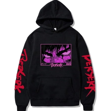Berserk Guts Hoodies100 cotton Japanese Anime Graphic Harajuku Gothic Hoody Men Unisex Hip Hop Streetwear Manga Sweatshirt Male Sudaderas