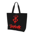 thumbnail image 1 of Berserk Logo Tote Bags Reusable Women Shoulder Bag Grocery Bag Travel Beach Shopping Work Daily Handle Bag, 1 of 1