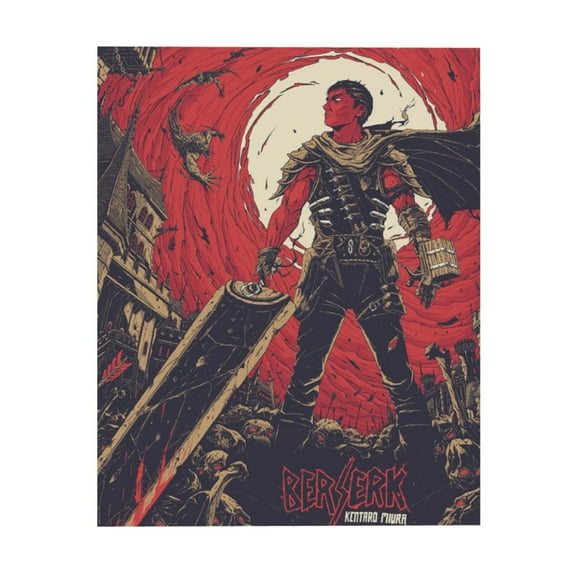 Berserk Posters, Anime Frameless Wall Poster, Japan Anime Home Decor For Bedroom Living Room Dorm, 8"X10"