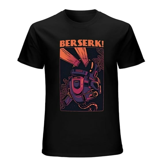 Berserk Robot T-Shirt Men's Aggressive Robot Graphic Tee
