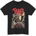thumbnail image 1 of Berserk Skull Knight T-Shirt - Moonlit Gothic Armor Merch Casual Short Sleeved T Shirt Unisex Tee, 1 of 4
