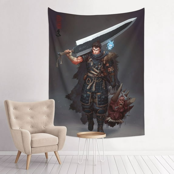 Berserk Tapestry Anime Poster Large Background Wall Art Bedroom Wall Decor for Birthday Party 29x37in