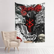 Berserk Tapestry Anime Poster Large Background Wall Art Bedroom Wall Decor For Birthday Party 60x40in
