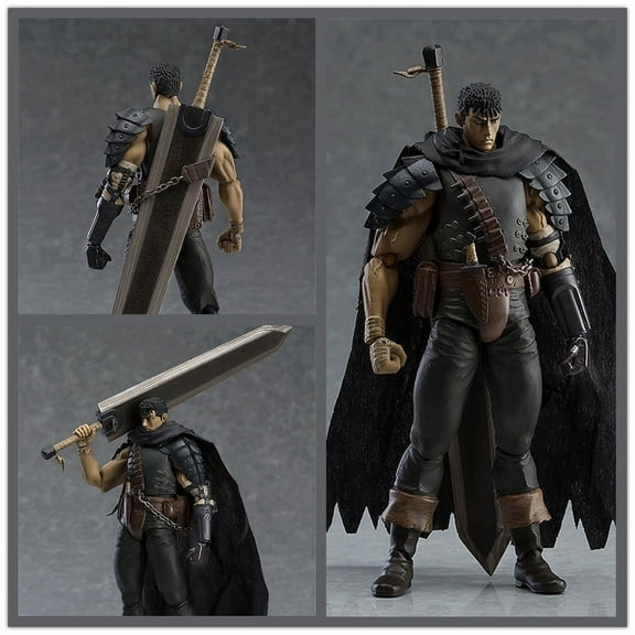 Berserk figma: Guts Black Swordsman Version Action Figure1 Gift for Fans