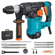 BERSERKER 1-1/4" SDS-Plus Rotary Hammer Drill, 12.5 Amp, Vibration Control, Safety Clutch, 4 Functions, Case