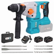 BERSERKER 20V Brushless Cordless Rotary Hammer Drill, SDS-Plus, 1-1/8-Inch, 2x 4.0Ah Batteries, Fast Charger