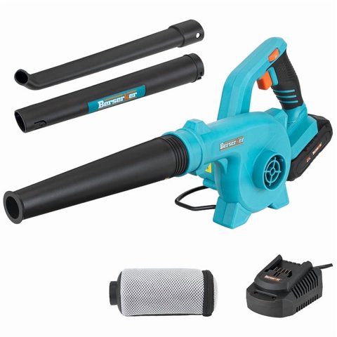 BERSERKER 20V Cordless Leaf Blower with 2.0Ah Battery & Charger, Variable-Speed Handheld for Lawn & Snow Care