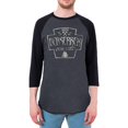 thumbnail image 1 of Berserker Viking Special Forces Retro Vintage Mens Raglan T Shirt Heather Black-Black 2XL, 1 of 1