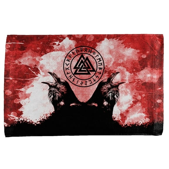 Berserker Viking's Blood Odin's Ravens All Over Hand Towel