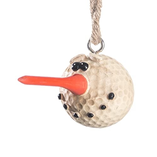 Bert Anderson Golf Ball Snowman Head Ornament