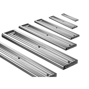 Bert's Custom Tackle Aluminum Boat Mounting Track, 24 in, Buff-Bright Silver