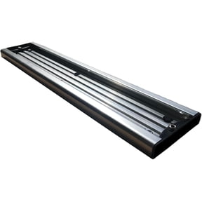 Bert's Custom Tackle Aluminum Boat Mounting Track, 17 in, Buff-Bright Silver