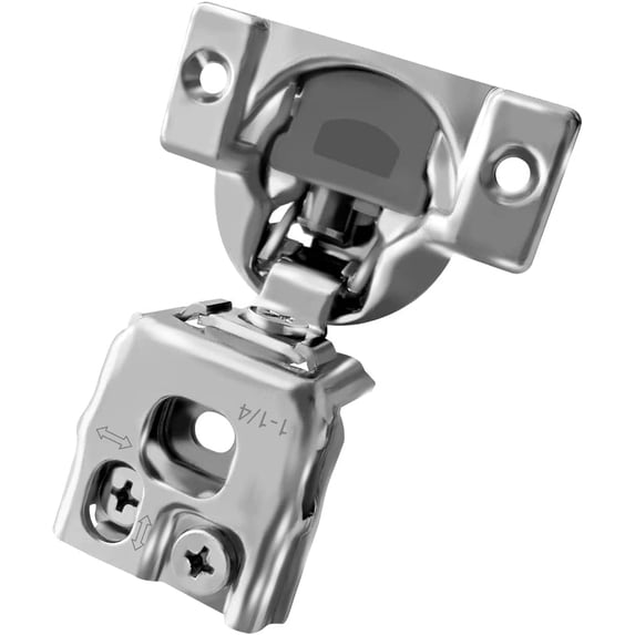Berta 1-1/4" Overlay 105 Degree Face Frame Cabinet Hinges (30 Pack)