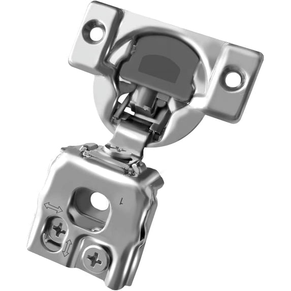 Berta 1 Inch Overlay 105 Degree Face Frame Cabinet Hinges (50 Pack)