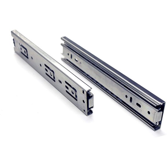 Berta (10 Pairs) 10 Inch Ball Bearing, Side Mount Heavy Duty Steel Material, 100 lbs. Load Rating, Full Extension Drawer Slides Hardware with Screws