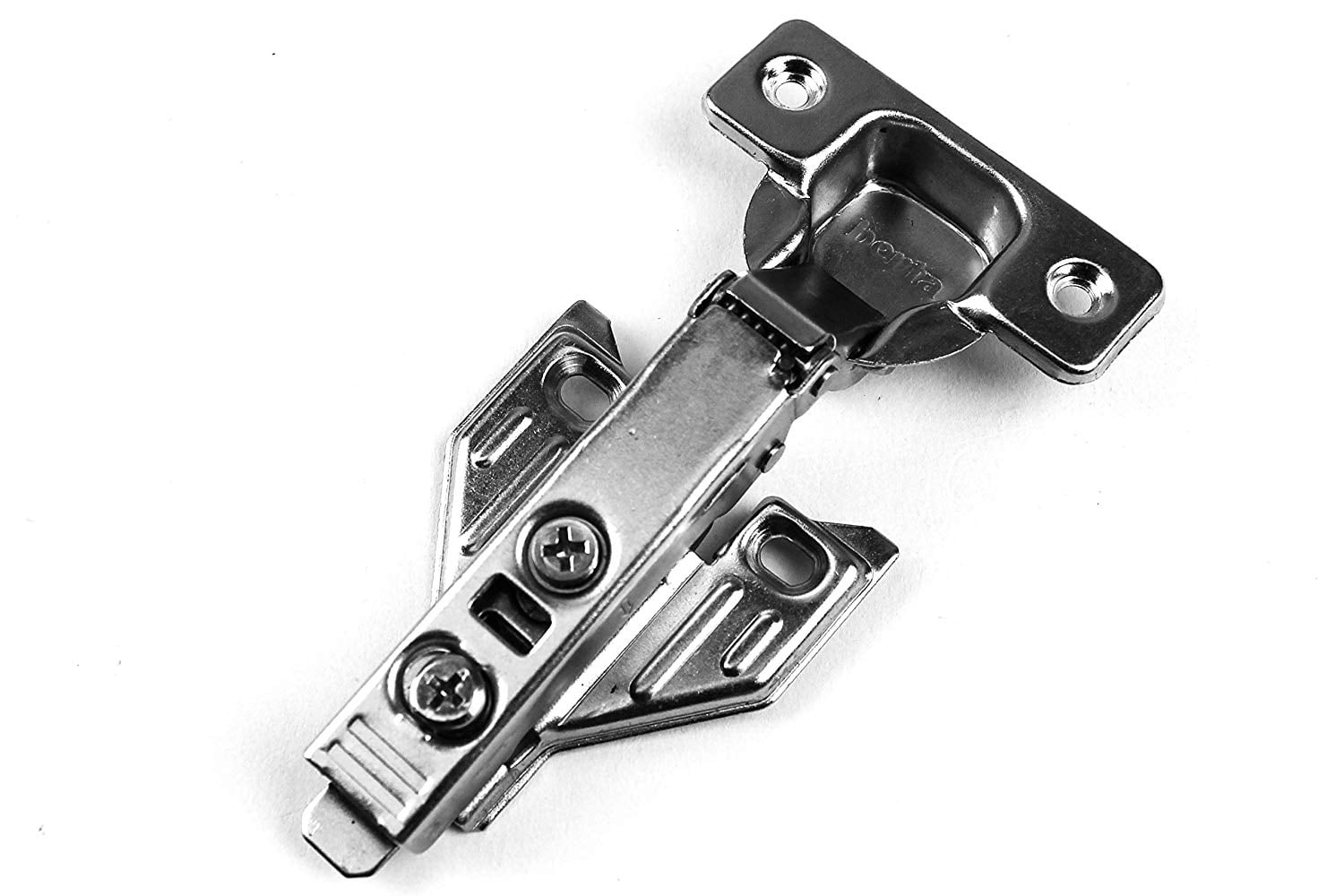 Berta 10 Pack, 5/8 Overlay Hinges, 45mm Stainless Steel Quiet 3D Soft Close Con