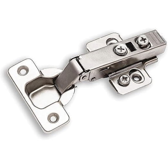 Berta 110 Degree Full Overlay Soft Closing Clip on Frameless Cabinet Hinges (20 Pack)
