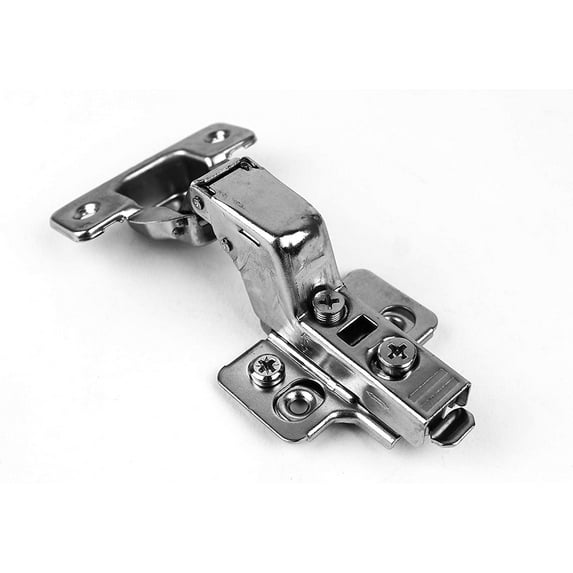 Berta 110 Degrees Inset Overlay Clip on Frameless Cabinet Hinges (6 Pack)