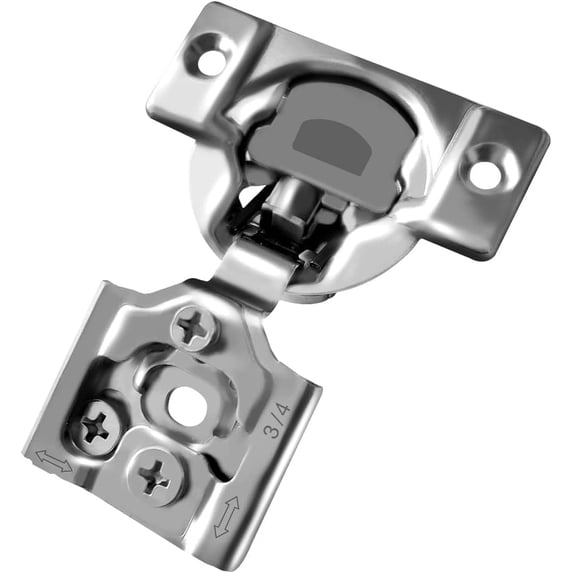 Berta 3/4" Overlay 105 Degree Face Frame Cabinet Hinges (30 Pack)