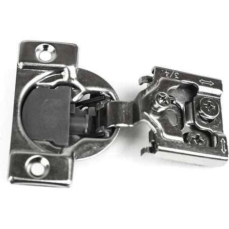 Berta 3/4 inch Overlay 90 Degree Restricted Opening Angle Concealed Face Frame Cabinet Door Hinges(2 Pack)