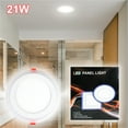 thumbnail image 1 of Berta 8 inch 21W LED Panel Recessed Light Fixture White (10 Pack), 1 of 5