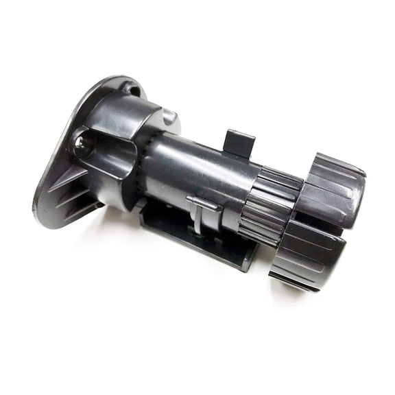 Berta Adjustable Height Black Plastic Kitchen Cabinet Cupboard Plinth Foot Legs (4 Pack)