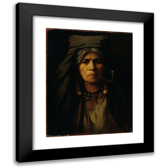 Berta Gräfin Nákó 12x14 Black Modern Framed Museum Art Print Titled - Gypsy (1879)