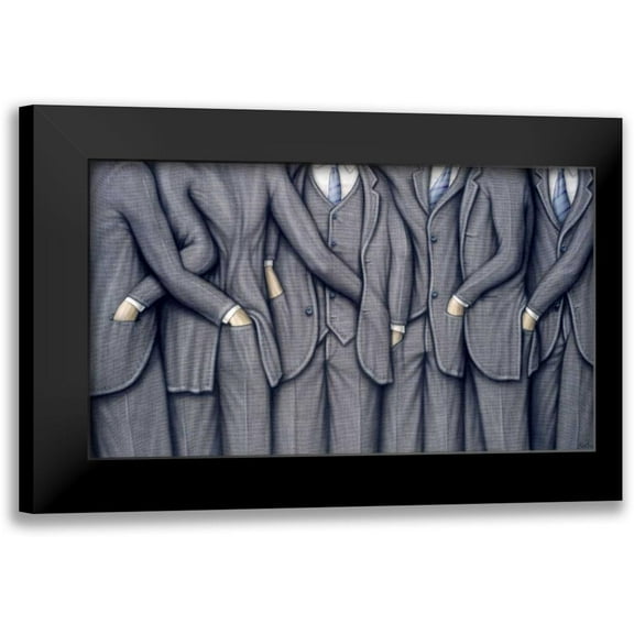 Bertani, Ernesto 14x10 Black Modern Framed Museum Art Print Titled - High Risk 1994