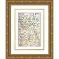 thumbnail image 1 of Bertarelli 24x32 Gold Ornate Wood Framed with Double Matting Museum Art Print Titled - Northwest Italy Molare - Bertarelli 1914, 1 of 4