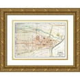 thumbnail image 1 of Bertarelli 32x24 Gold Ornate Wood Framed with Double Matting Museum Art Print Titled - Cuneo Italy - Bertarelli 1914, 1 of 4