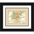 thumbnail image 1 of Bertarelli 32x26 Black Ornate Wood Framed with Double Matting Museum Art Print Titled - Sondrio Italy - Bertarelli 1914, 1 of 4