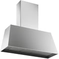 thumbnail image 1 of Bertazzoni 36 Inch Wall Mount Canopy Range Hood with 3-Speed 600 CFM Motor, Electronic and Button Controls, LED Light Bar, Stainless Steel Baffle Filters, 59 dBA Noise Level: Stainless Steel, 1 of 1