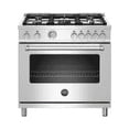 thumbnail image 1 of Bertazzoni 36" Master Series range - Gas oven - 5 aluminum burners - LP version - MAST365GASXELP, 1 of 10