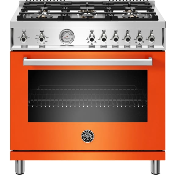 Bertazzoni 36" Professional Series range - Gas oven - 6 brass burners - PROF366GASART