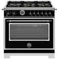 thumbnail image 1 of Bertazzoni Her366bcfept Heritage 36" Wide 5.7 Cu. Ft. Free Standing Dual Fuel Range - Nero, 1 of 5