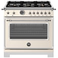 thumbnail image 1 of Bertazzoni Her366bcfgmt Heritage 36" Wide 5.9 Cu. Ft. Free Standing Gas Range - Avorio, 1 of 5