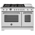 thumbnail image 1 of Bertazzoni Her486btfgmt Heritage 48" Wide 7.1 Cu. Ft. Free Standing Gas Range - Stainless, 1 of 5