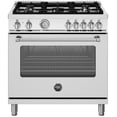 thumbnail image 1 of Bertazzoni Mas365dfmv Master 36" Wide 5.9 Cu. Ft. Free Standing Dual Fuel Range -, 1 of 5