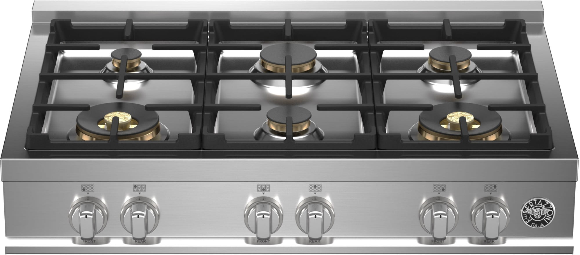 Bertazzoni Mast366rtbxt Master 36" Wide 6 Burner Gas Rangetop - Stainless Steel