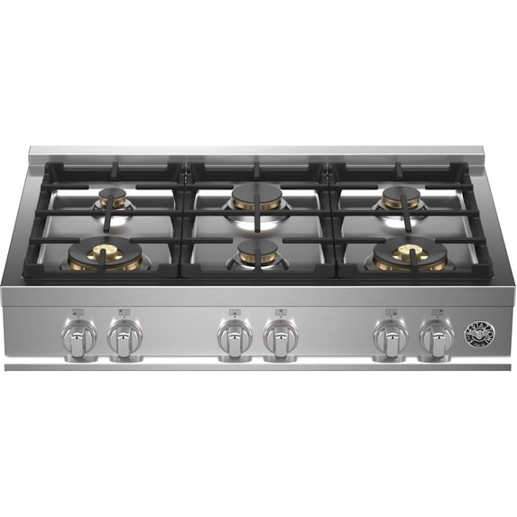 Bertazzoni Mast366rtbxt Master 36" Wide 6 Burner Gas Rangetop - Stainless Steel